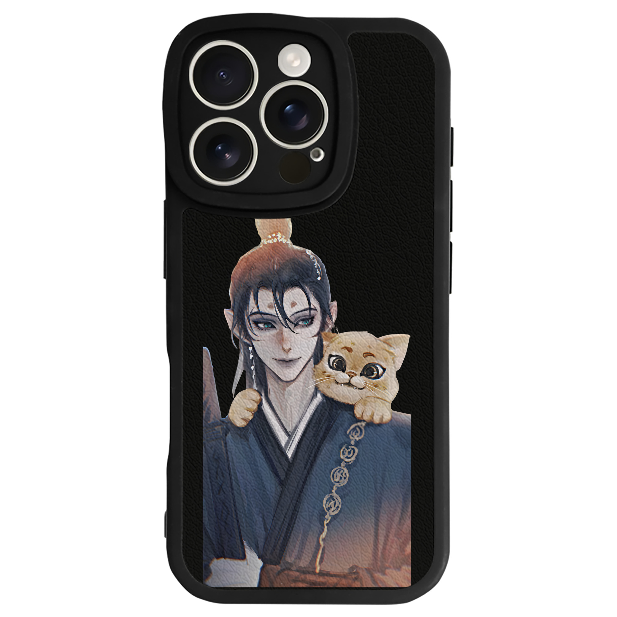 （画像用） Ne Zha 2 ナタ 魔童の大暴れ 【iPhone 16シリーズ対応】シリコンスマホケース（レザー調） 材質：シリコン